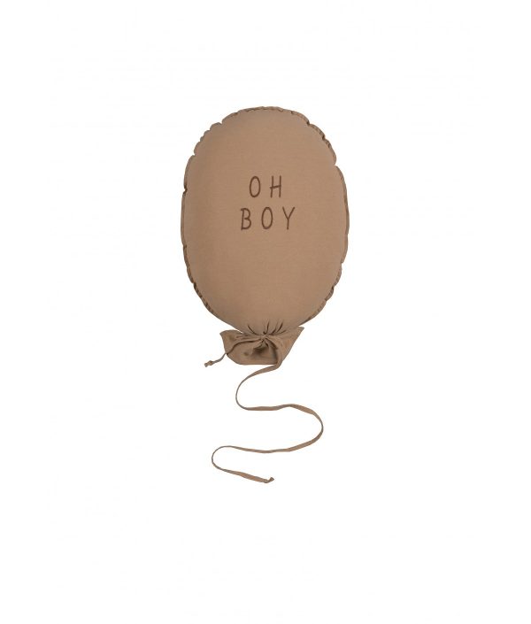 Vægdekoration og pude, Oh boy-karamel