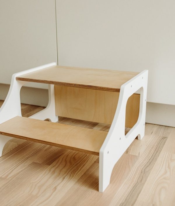 Duck Woodworks, Køkkenstol hvid/natur