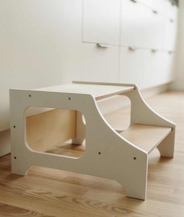 Duck Woodworks, Køkkenstol hvid/natur