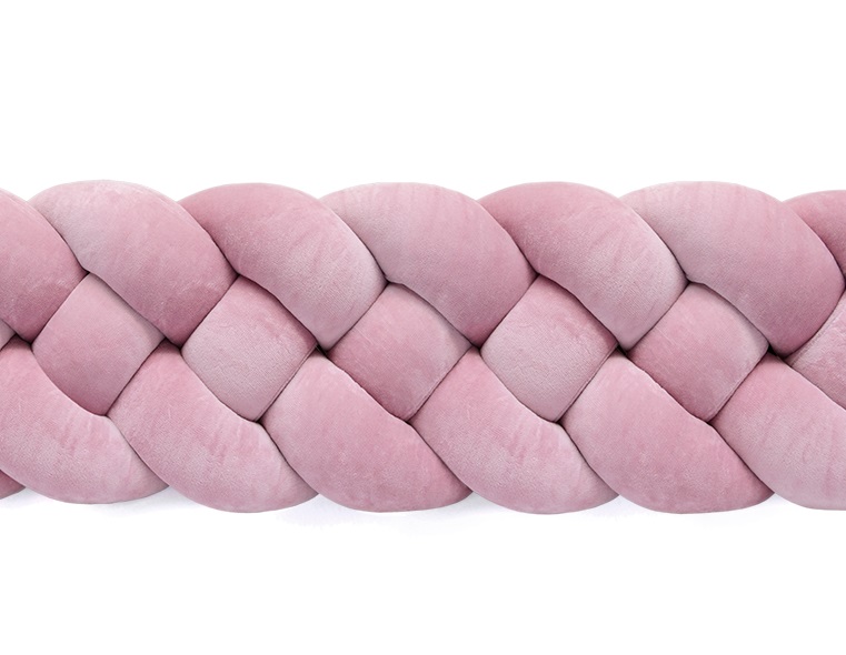 Tremmesengsafskærmning flettet - Dusty Pink - Billede 2