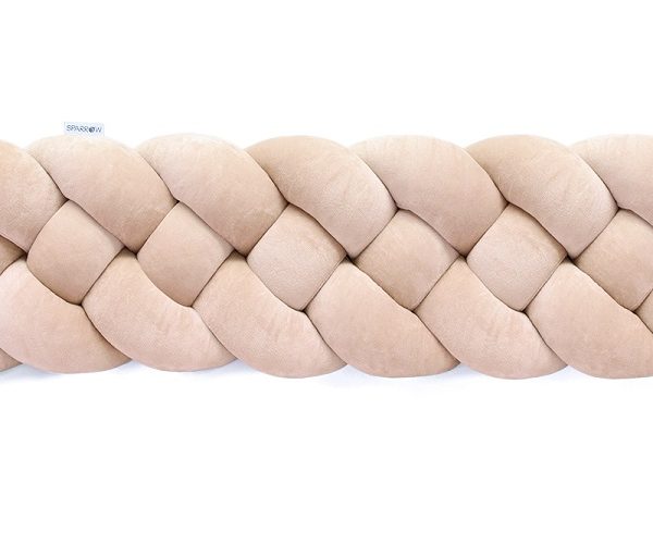 Sengehest flettet, Beige