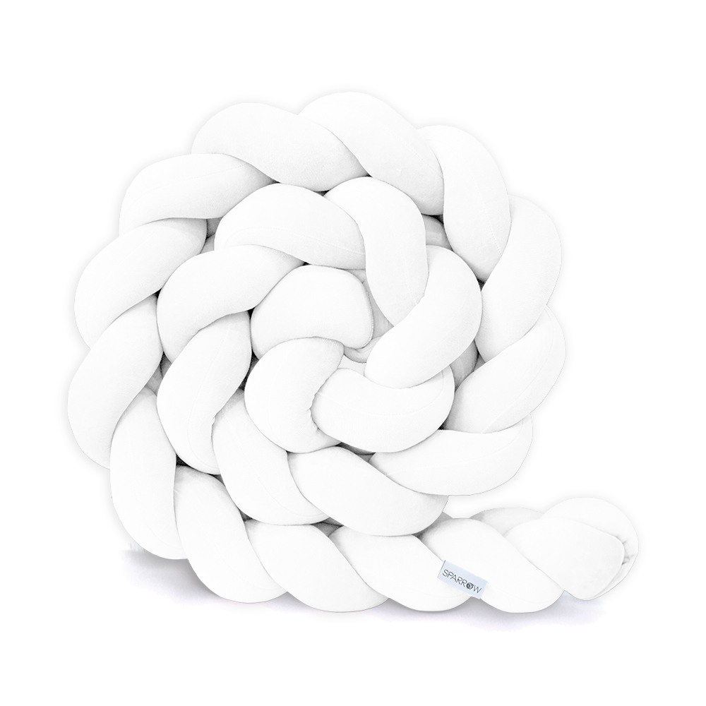 Tremmesengsikring flettet, Hvid - Billede 2
