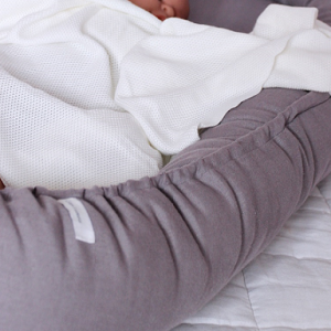 Cotton & Sweets, haj klassisk babynest i 100 % hør