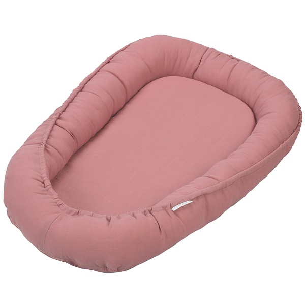 Cotton & Sweets, blush klassisk babynest i 100 % linned