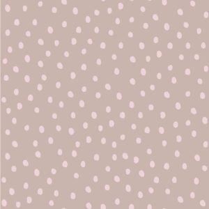 Dekornik, tapet Irregular Dots Powder Pink Cappuccino