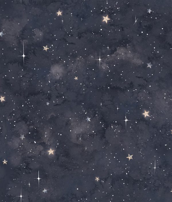 Dekorillo, tapet Cosmos himmel marineblå