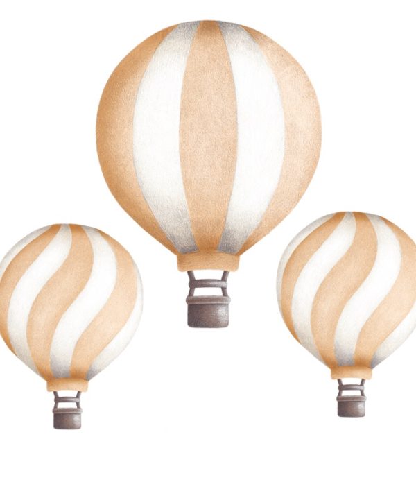 Fersken luftballoner vintage vægklistermærker, Stickstay