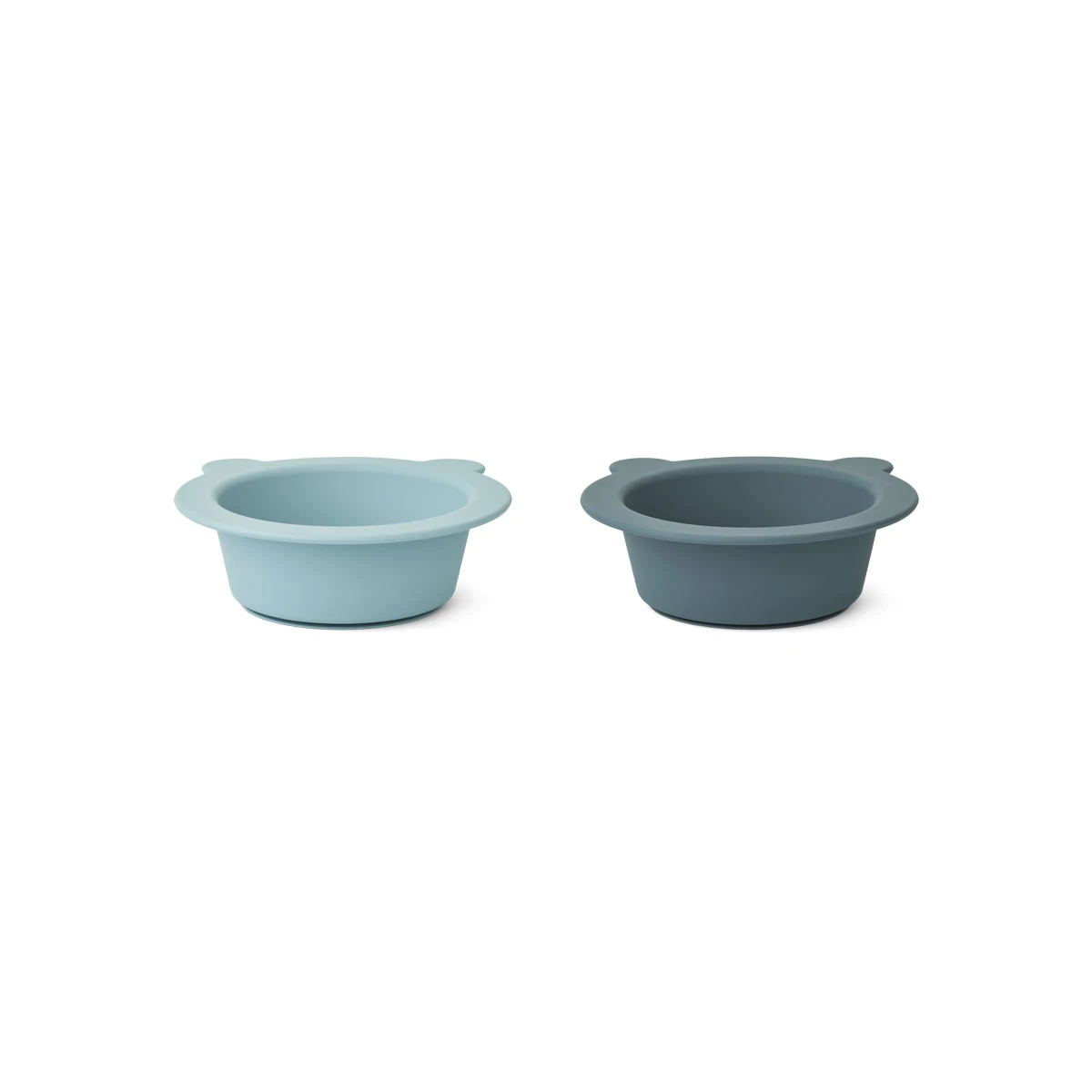 Liewood, 2-pak silikone skål med sugekop Peony, Sea whale blue - Billede 3