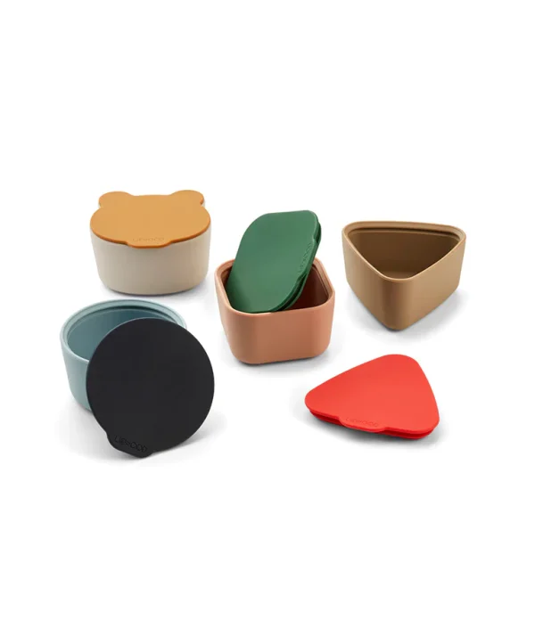 Liewood, Toto 4-pack snackskåle i silicone, Multi mix