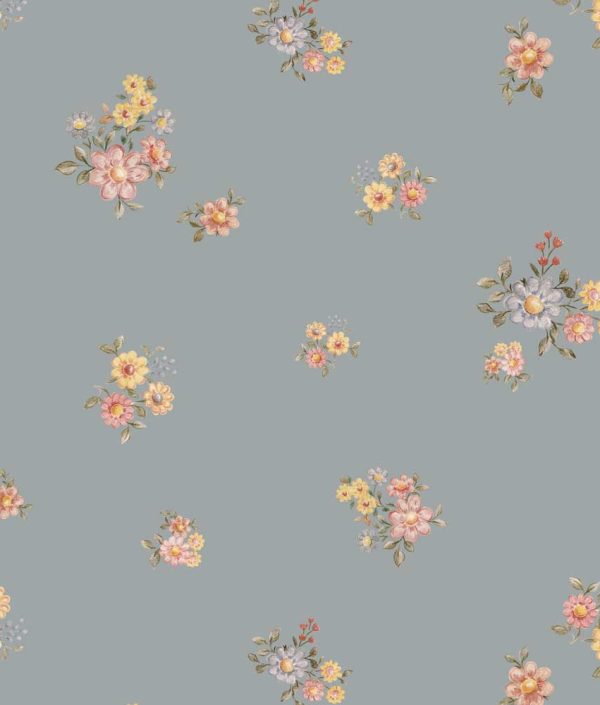 Dekornik, tapet Flowers minimini mørk