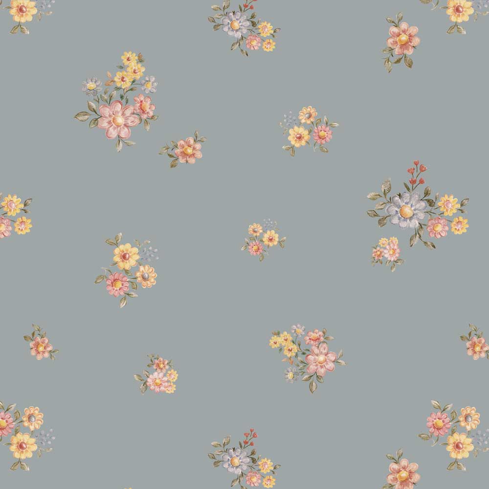 Dekornik, tapet Flowers minimini mørk