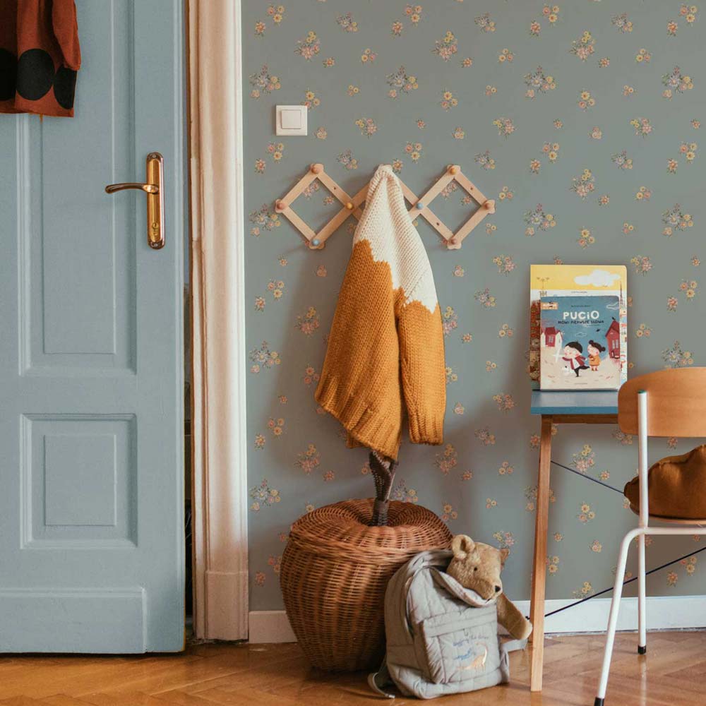 Dekornik, tapet Flowers minimini mørk - Billede 2