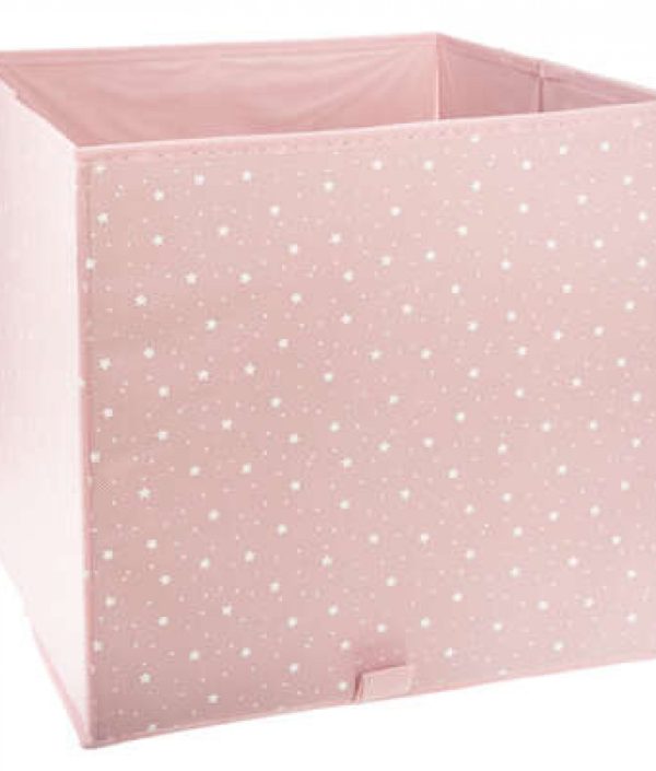 Opbevaringskurv Rosa stjerner