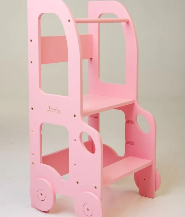 Hjælpe til skammel Bil, rosa