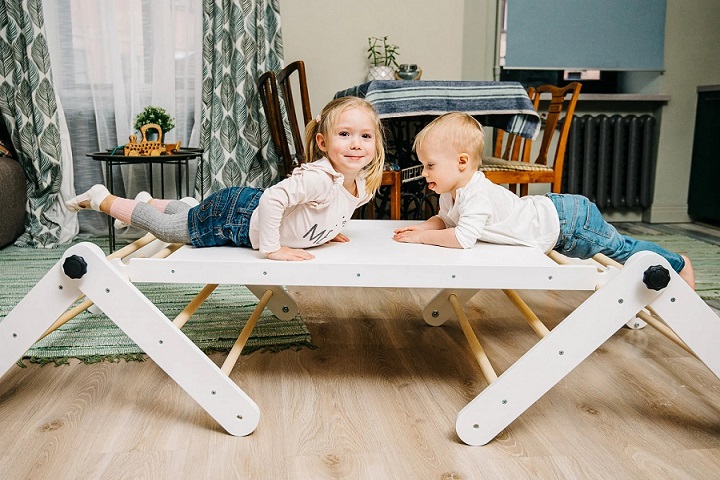 Klatrestativ til børneværelset, grå - Billede 7