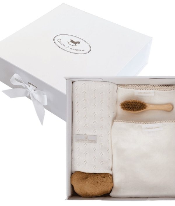 Cotton & Sweets, Gaveæske Newborn IV, Vanilje