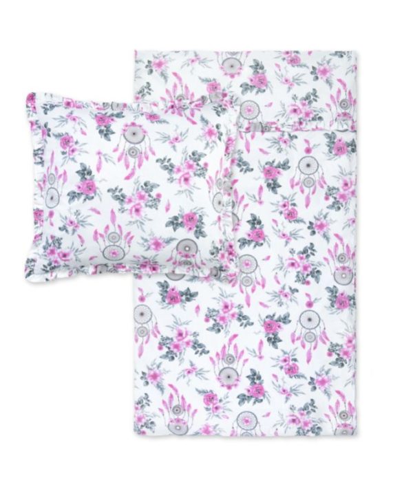 Babylove, Sengetøjssæt pink garden juniorseng
