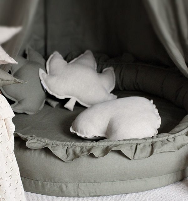 Cotton & Sweets oliven junior rede i 100% hør