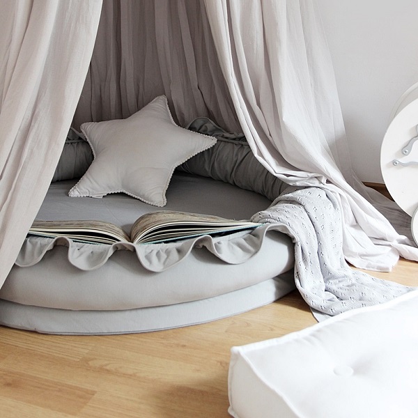 Cotton&Sweets, lysegrå junior nest basic