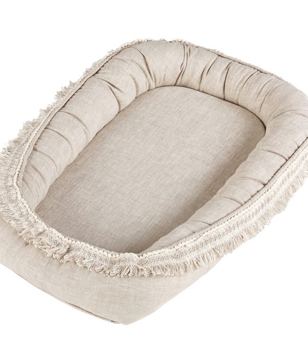 Cotton & Sweets, naturlig boho babynest i 100% hør