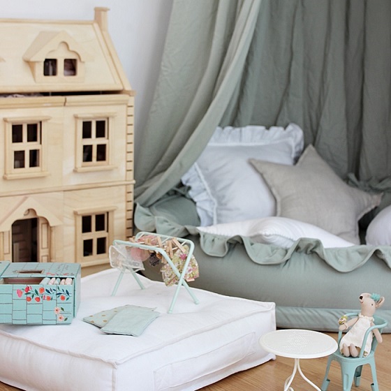 Stor desert green sengehimmel maxi 70 cm, Cotton & Sweets - Billede 4