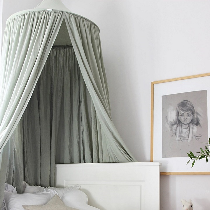 Stor desert green sengehimmel maxi 70 cm, Cotton & Sweets - Billede 2