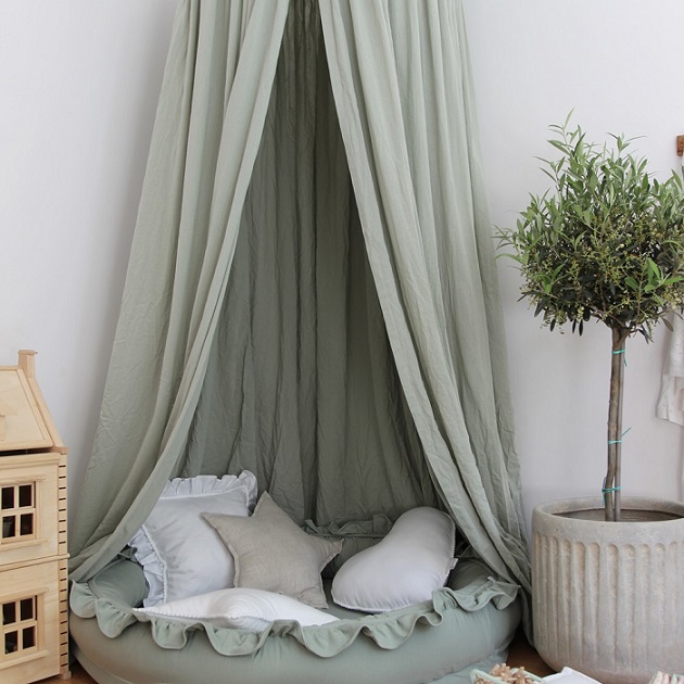 Stor desert green sengehimmel maxi 70 cm, Cotton & Sweets - Billede 3
