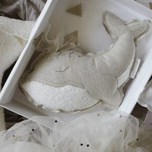 Cotton & Sweets, sengmobil vægdekoration natur hval