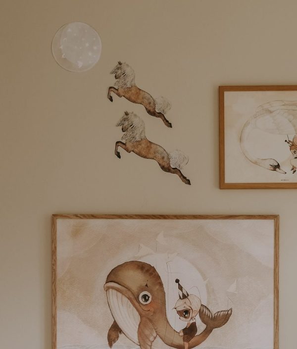 Mrs Mighetto, vægklistermærke 3-pack Bo & The moon