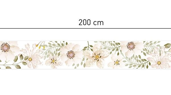 Vægklistermærker Hvide Blomster