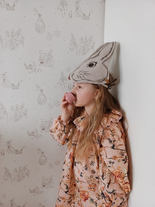 Dekorillo, tapet Vintage rabbit family - Billede 3