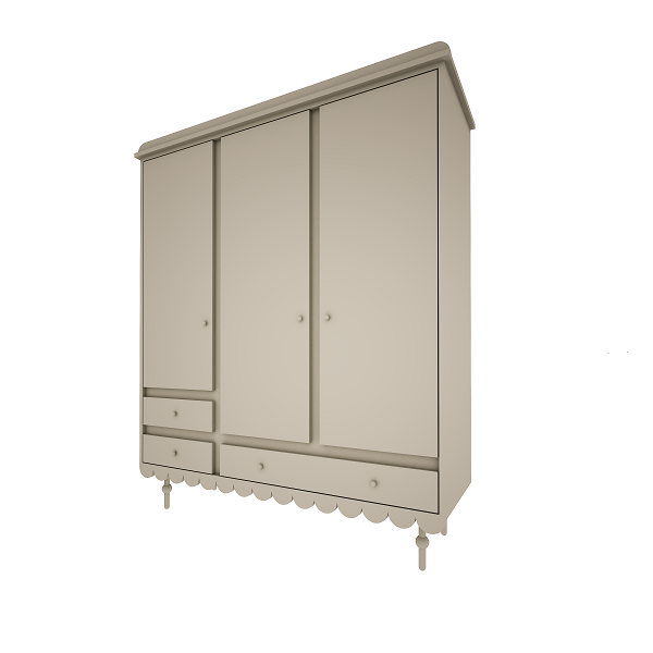 Woodluck, Garderobe med 3 døre, Babushka