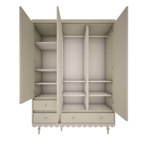 Woodluck, Garderobe med 3 døre, Babushka