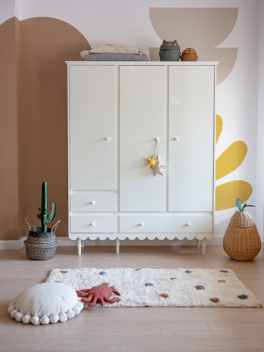Woodluck, Hvid garderobe med 3 døre, Babushka - Billede 2