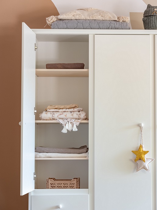 Woodluck, Hvid garderobe med 3 døre, Babushka - Billede 4