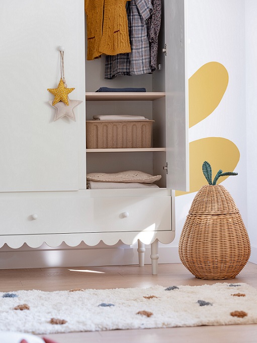 Woodluck, Hvid garderobe med 3 døre, Babushka - Billede 5
