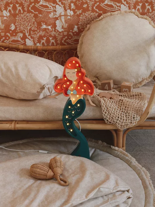 Little Lights, Natlampe til børneværelset, Havfrue Ariel - Billede 2