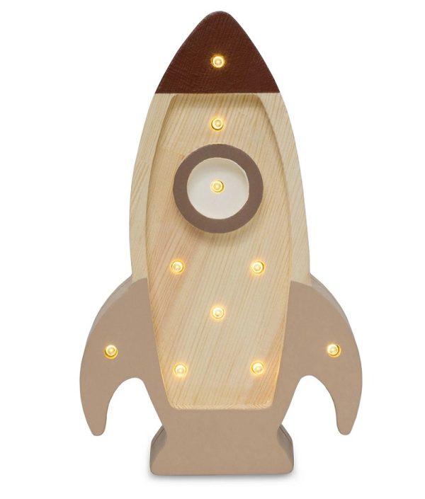 Little Lights, Natlampe til børneværelset, Rumraket mini Cappuccino