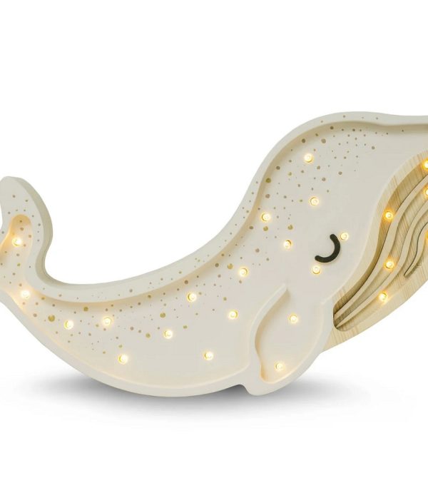 Little Lights, Natlampe til børneværelset, Hval hvid