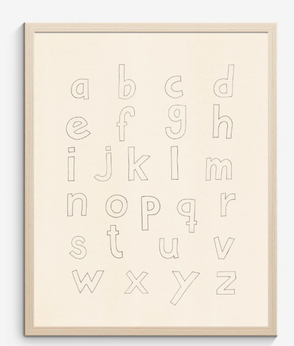 Telkiddo plakat ABC print, A4