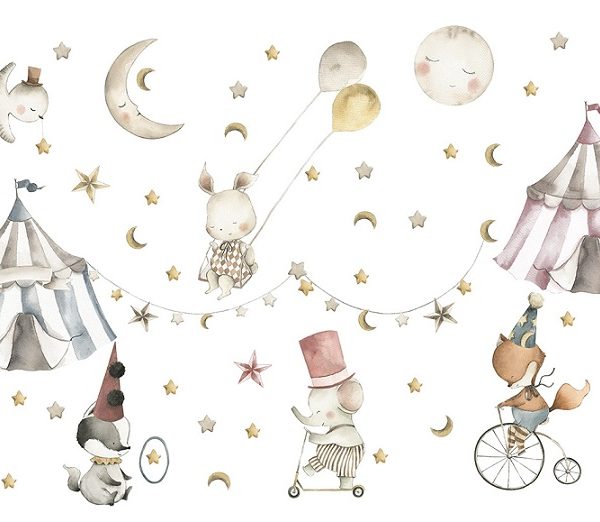 Babylove, vægklistermærke Cirkus