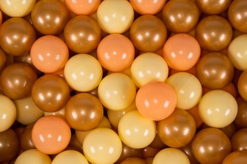 Meow, Beige byggbar fløjl legeplads med boldbassin, 200 bolde - Billede 6