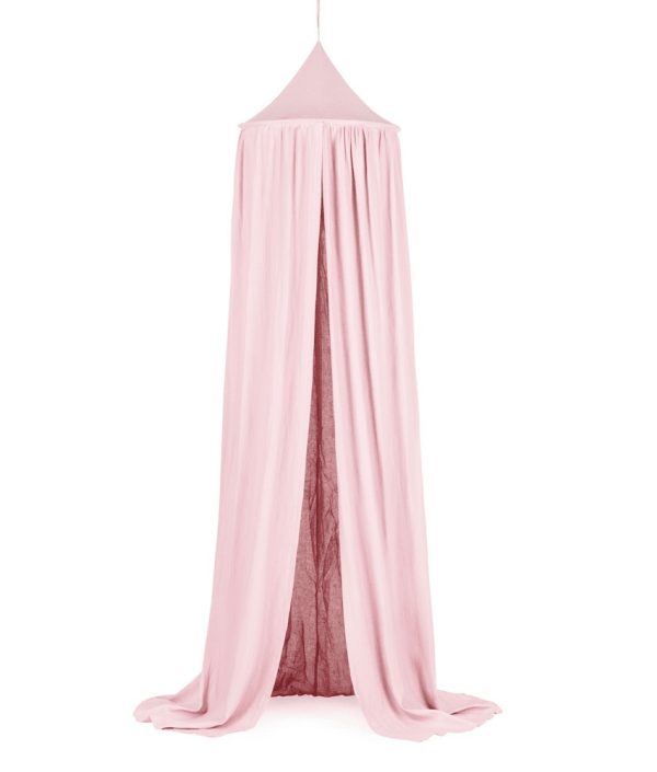 Stor maxi bubblegum sengehimmel i hør, Cotton & Sweets