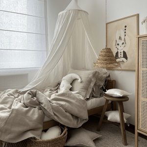 Maxi premium sengehimmel i lærred Cream, Cotton&Sweets