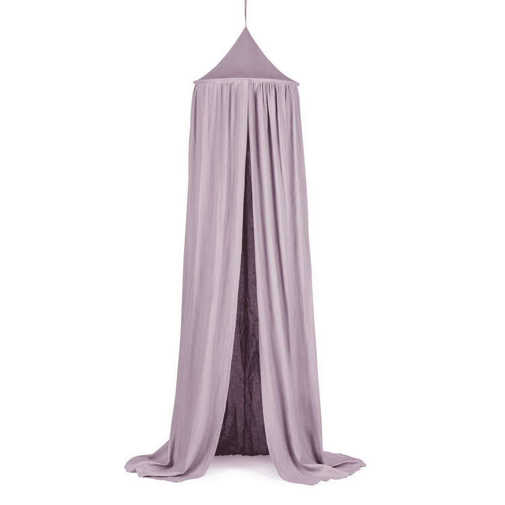 Stor maxi mauve sengehimmel i linned, Cotton & Sweets - Billede 2