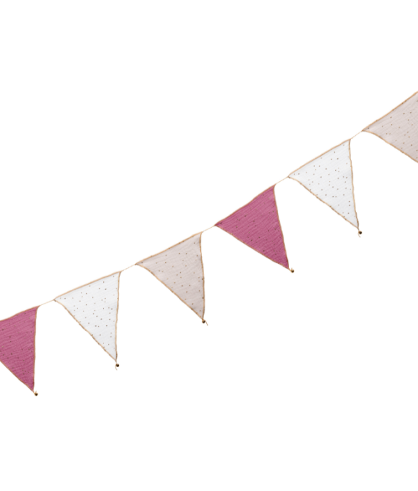 Babylove, vimpel til børneværelset, Pink mix
