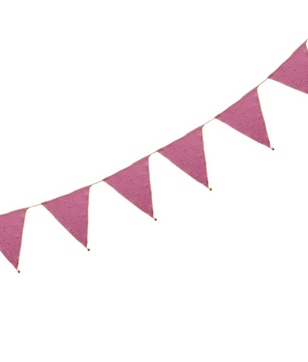 Babylove, vimpel til børneværelset, pink