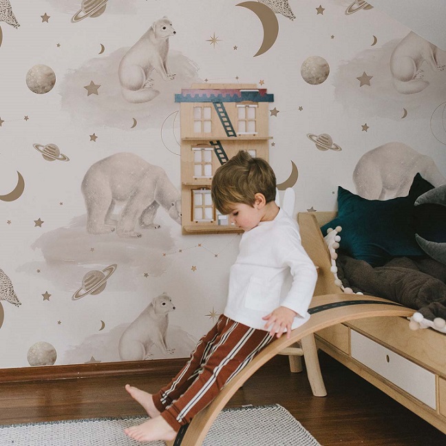 Dekornik, tapet Bears Universe - Billede 4