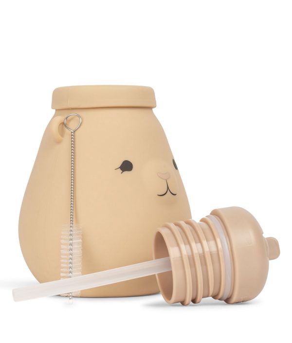 Konges Sløjd, vandflaske i silikone Teddy, Shell