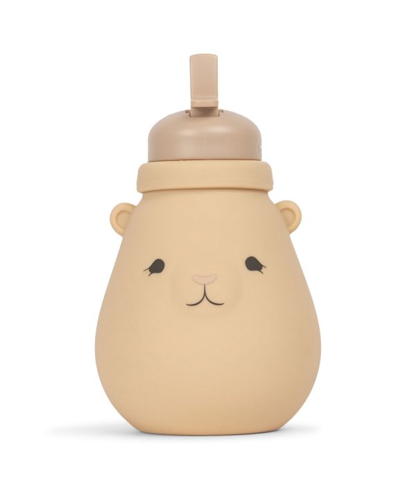 Konges Sløjd, vandflaske i silikone Teddy, Shell